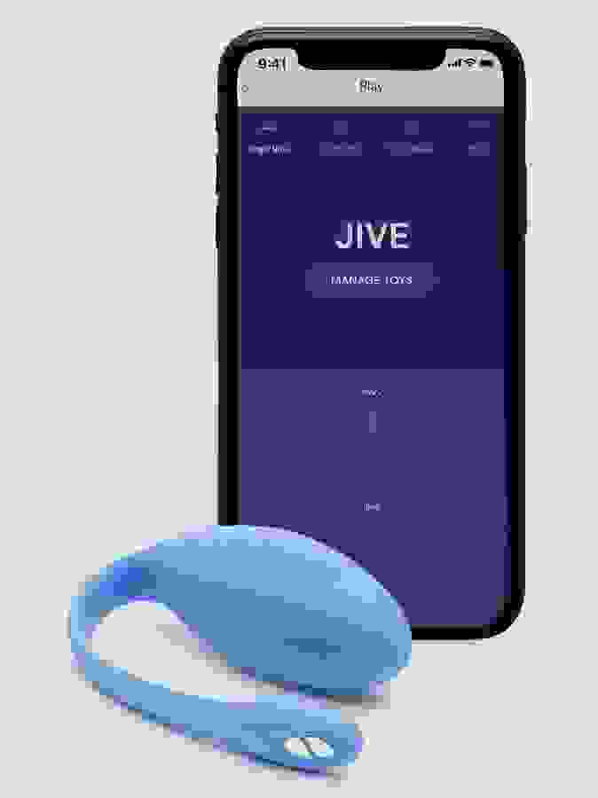 We-Vibe Jive App Controlled Rechargeable Vibrating G-Spot Love Egg, Blue, hi-res